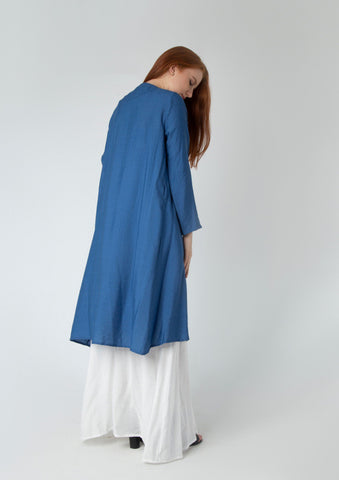 Linen Two Pieces Set ( Cardigan And Basic Dress )2-Piece Linen Set: Dress + Cardigan with Belt – Mix & Match Your Favorite Colors