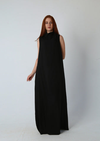 Ruched Maxi Dress - Linen| Reversible Linen Dress with Adjustable Drawstring – Wear It Your Way