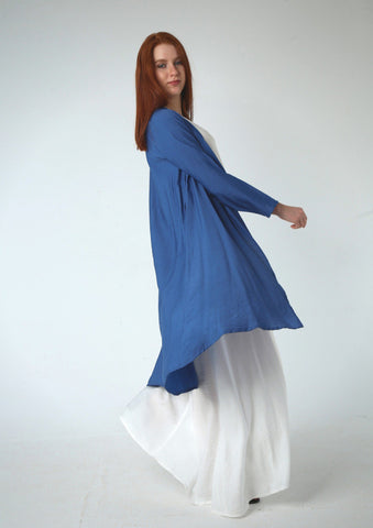 Linen Two Pieces Set ( Cardigan And Basic Dress )2-Piece Linen Set: Dress + Cardigan with Belt – Mix & Match Your Favorite Colors