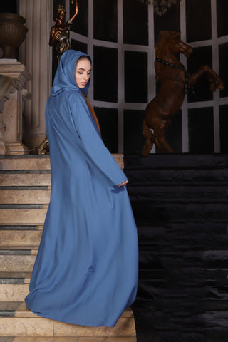 Linen Kaftan with Hood & Long Sleeves – Available from Small to 3XL
