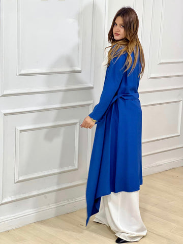 Linen Two Pieces Set ( Cardigan And Basic Dress )2-Piece Linen Set: Dress + Cardigan with Belt – Mix & Match Your Favorite Colors