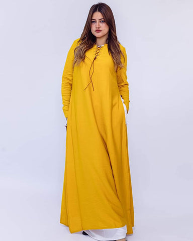 2  Peices |  Open Side Maxi Linen dress & Basic dress