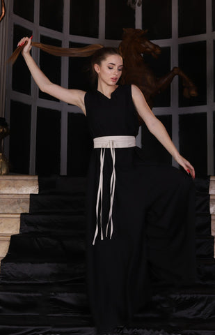 Wide Leg Linen Jumpsuit