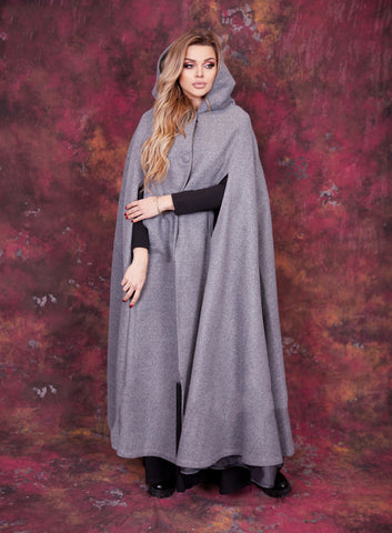 Winter Wool Cape - Coat