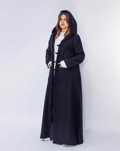 Japanees Style Cardigan Kimono | Handmade Kaftan with Handcrafted Buttons & Pockets – Available in 4 Elegant Colors