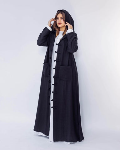 Japanees Style Cardigan Kimono | Handmade Kaftan with Handcrafted Buttons & Pockets – Available in 4 Elegant Colors