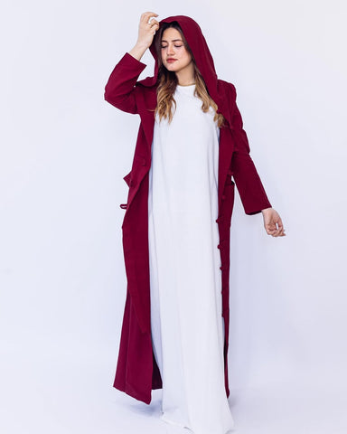 Japaneese Kafftan With Hand Made Buttons and Hoodie KimonoHandmade Kaftan with Handcrafted Buttons & Pockets – Available in 4 Elegant Colors