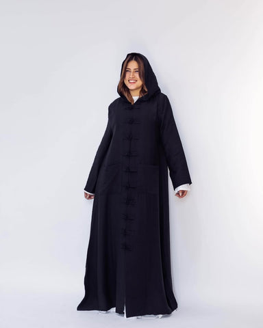 Japanees Style Cardigan Kimono | Handmade Kaftan with Handcrafted Buttons & Pockets – Available in 4 Elegant Colors