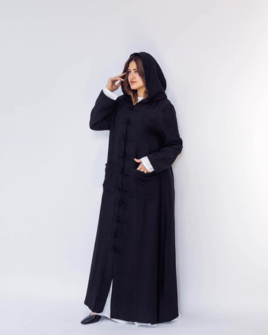 Japanees Style Cardigan Kimono | Handmade Kaftan with Handcrafted Buttons & Pockets – Available in 4 Elegant Colors