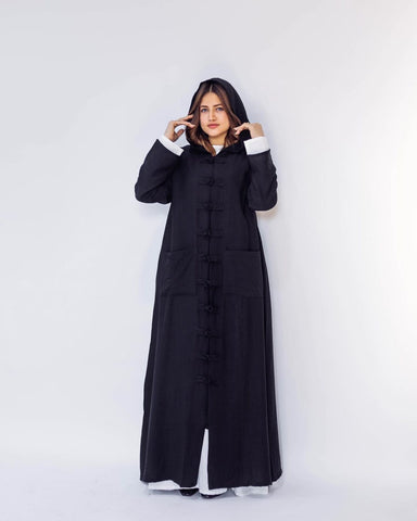 Japanees Style Cardigan Kimono | Handmade Kaftan with Handcrafted Buttons & Pockets – Available in 4 Elegant Colors