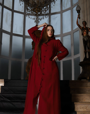 Japaneese Kafftan With Hand Made Buttons and Hoodie KimonoHandmade Kaftan with Handcrafted Buttons & Pockets – Available in 4 Elegant Colors