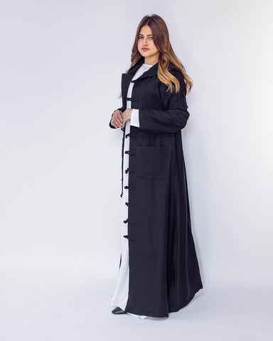 Japanees Style Cardigan Kimono | Handmade Kaftan with Handcrafted Buttons & Pockets – Available in 4 Elegant Colors