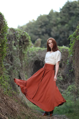 Linen Maxi Skirt - Havan