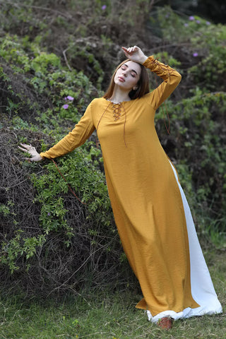 2  Peices |  Open Side Maxi Linen dress & Basic dress