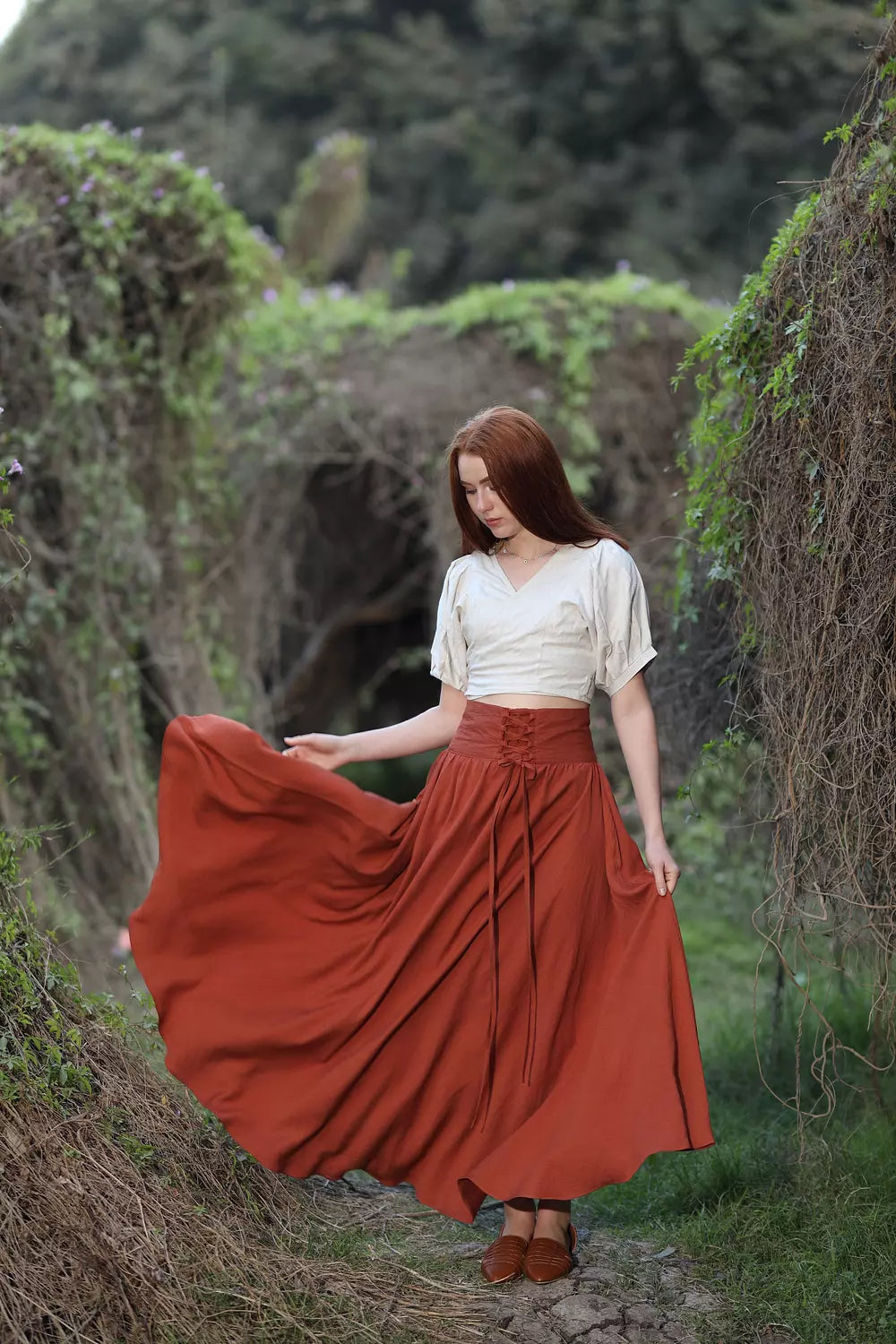 Linen Maxi Skirt - Havan