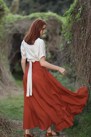 Linen Maxi Skirt - Havan